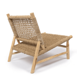 Fauteuil en bois aru de dos